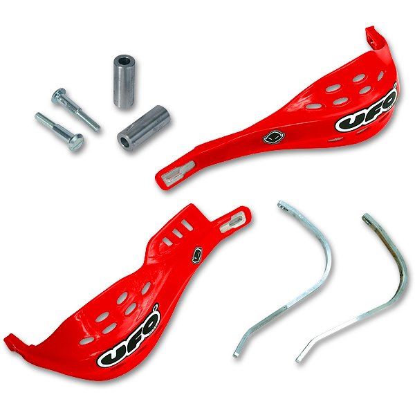 UFO "JUMPY SUPERMOTARD UNI HANDGUARDS FOR 28,6mm (1 1/8"") PRO-TAPER BARS CRF-RED" PM01625-070