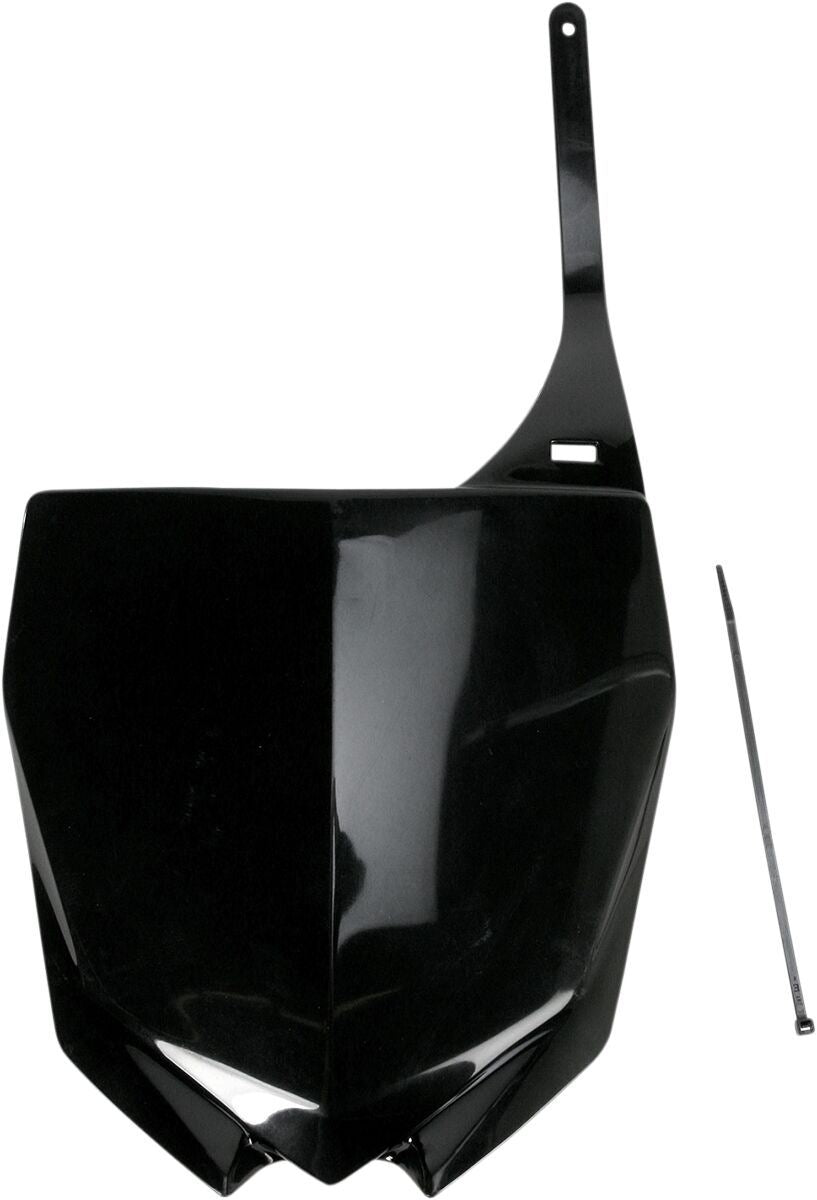 UFO RESTYLE FRONT NUMBER PLATE PLATE YAMAHA YZ125/250 BLACK YA04832001