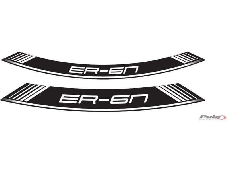 Puig Wheel Rim Stickers White 21923N