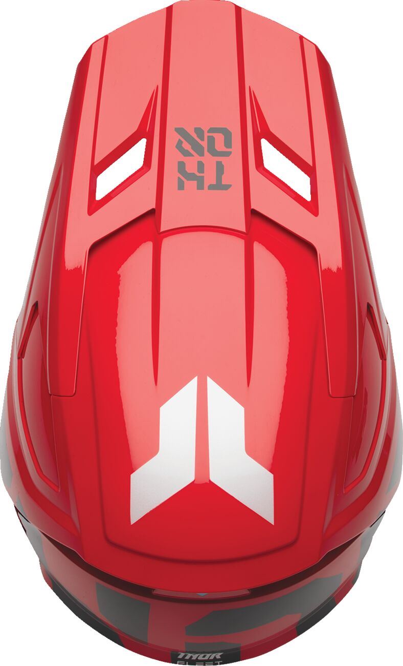 THOR Youth Fleet Forge Helmet RED 2025 Model