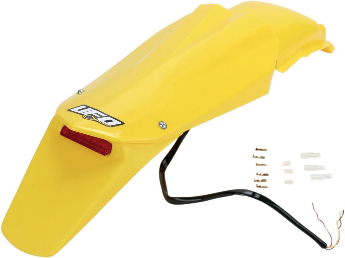 UFO ENDURO REAR FENDER W/ LED-LIGHT HUSQVARNA CR/WR YELLOW HU03314103