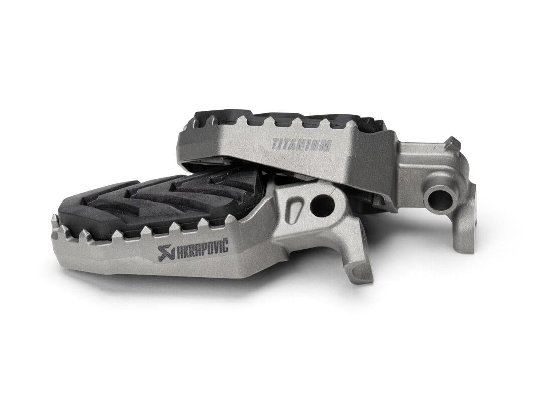 Akrapovic Titanium Foot Pegs For Yamaha XTZ 700 2019-2025 Durable F-Y7T2