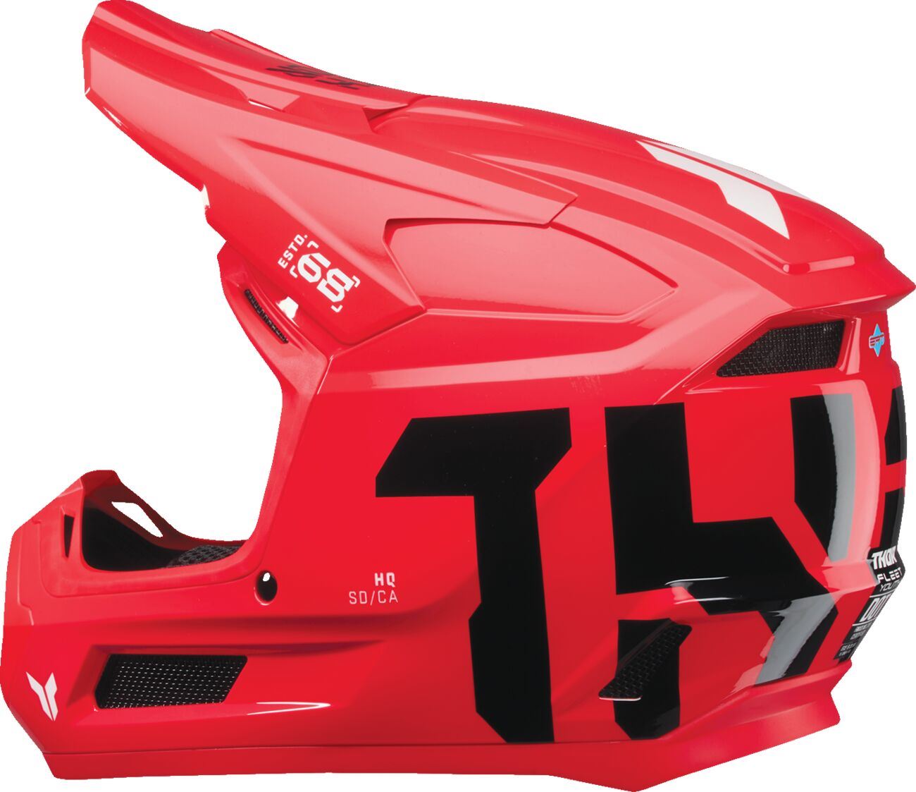 THOR Youth Fleet Forge Helmet RED 2025 Model