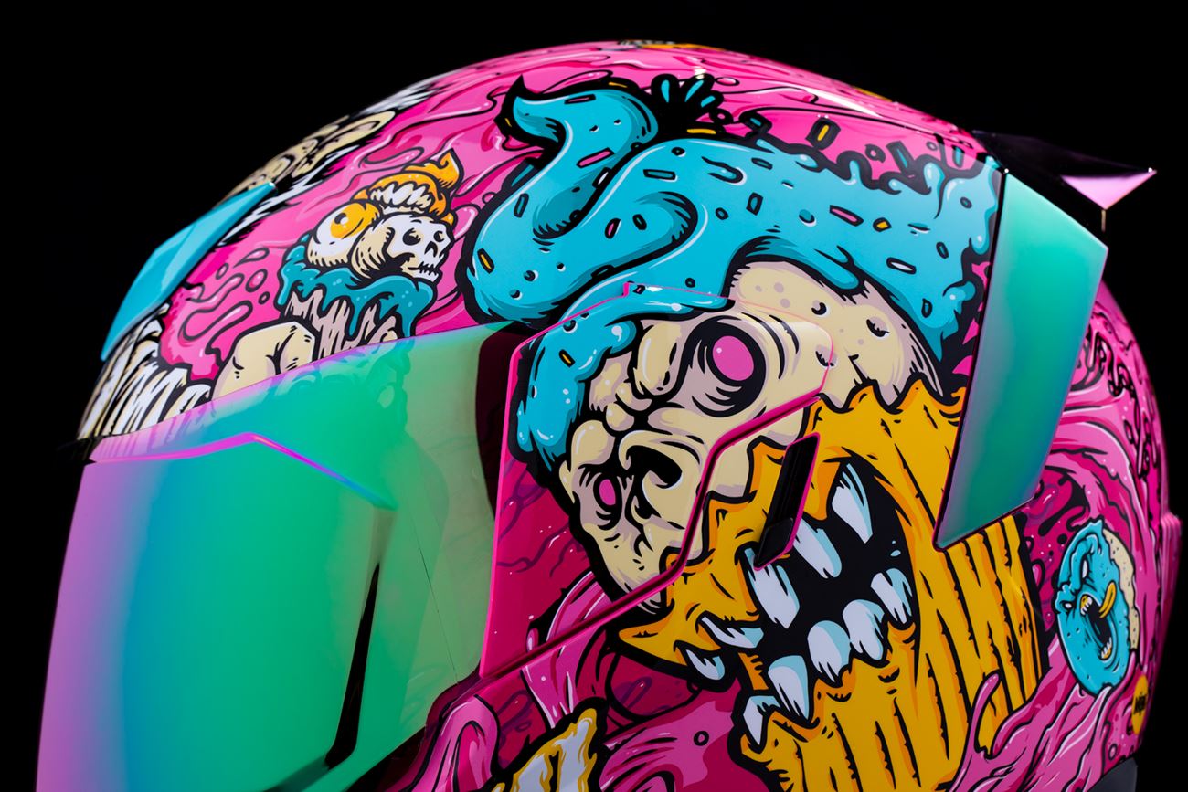 Icon Street Helmet Airflite Mips Snack Attack Pink 24 Model