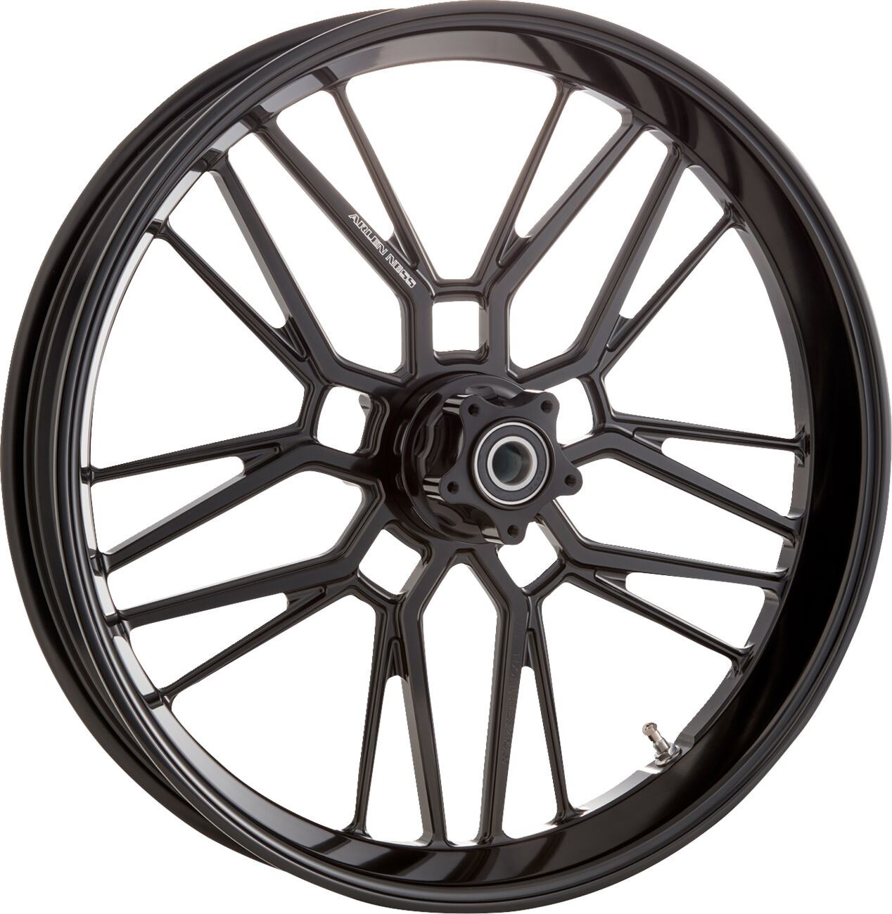 Arlen Ness Split-Spoke Rim Black 21X3.5 Black Anodized Aluminum 330-004