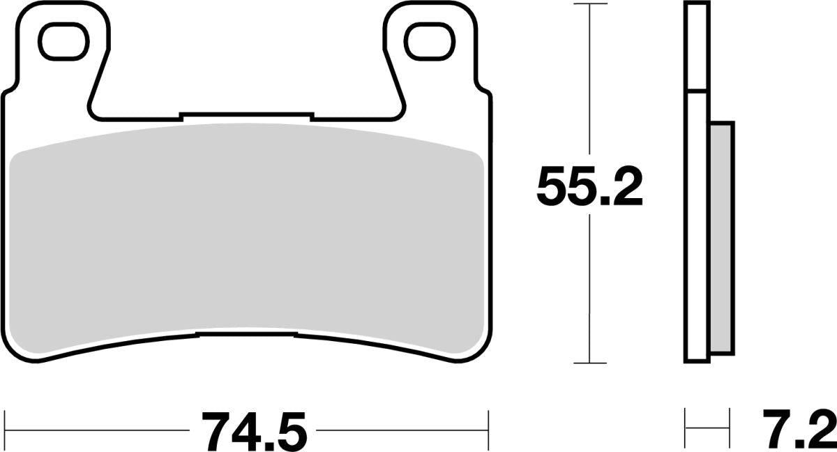 Sbs HF Street Ceramic Organic Brake Pads For Honda CB 1100 EX 1998-2020 734HF