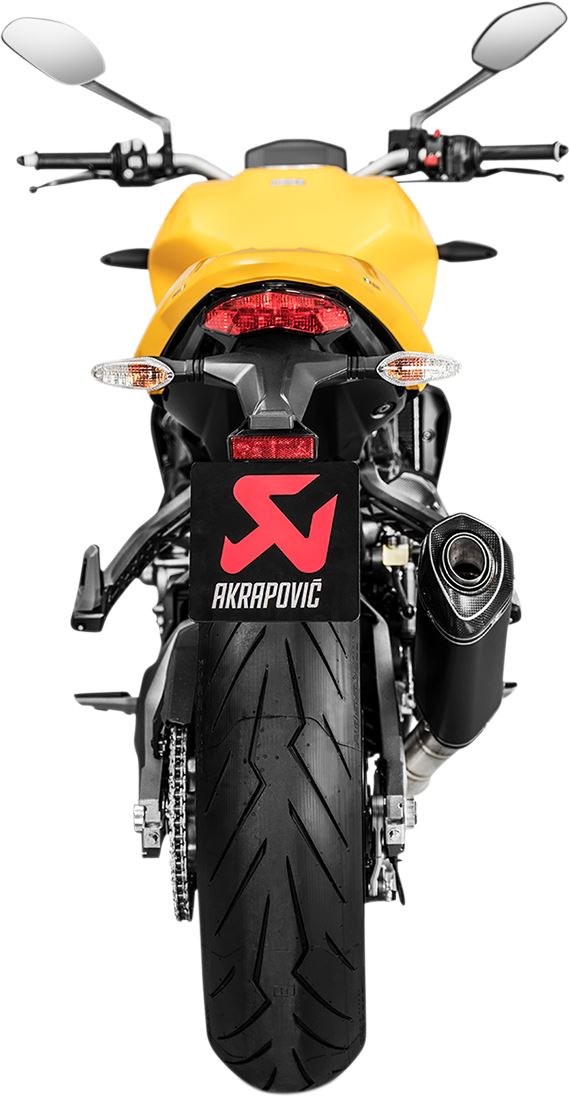 Akrapovic Slip-On Line Muffler CF/TI For Ducati Monster 1200 S 14-20 S-D12SO8-RTBL