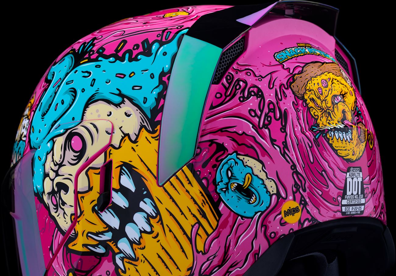 Icon Street Helmet Airflite Mips Snack Attack Pink 24 Model