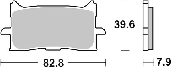Sbs RST Brake Pads For Honda CRF 1100 L 2016-2024 Sintered Metal Set 940RST