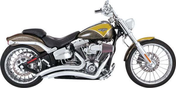 Vance & Hines Big Radius Exhaust System Chrome For HD FXSB 1690 13-17 26365