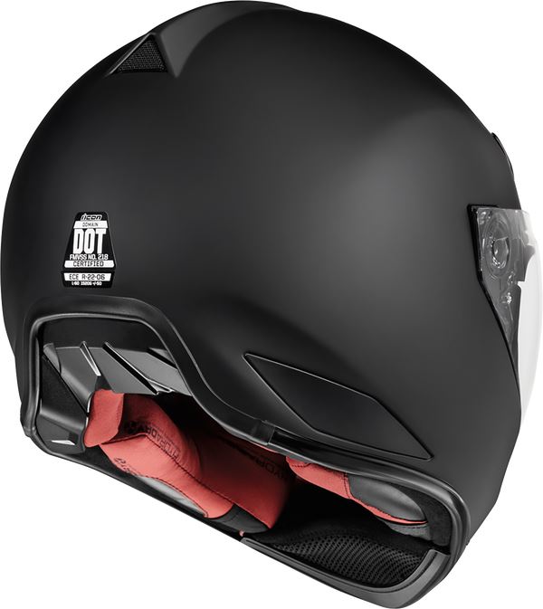 ICON Domain™ Rubatone Motorcycle Helmet Black - 2023 Model
