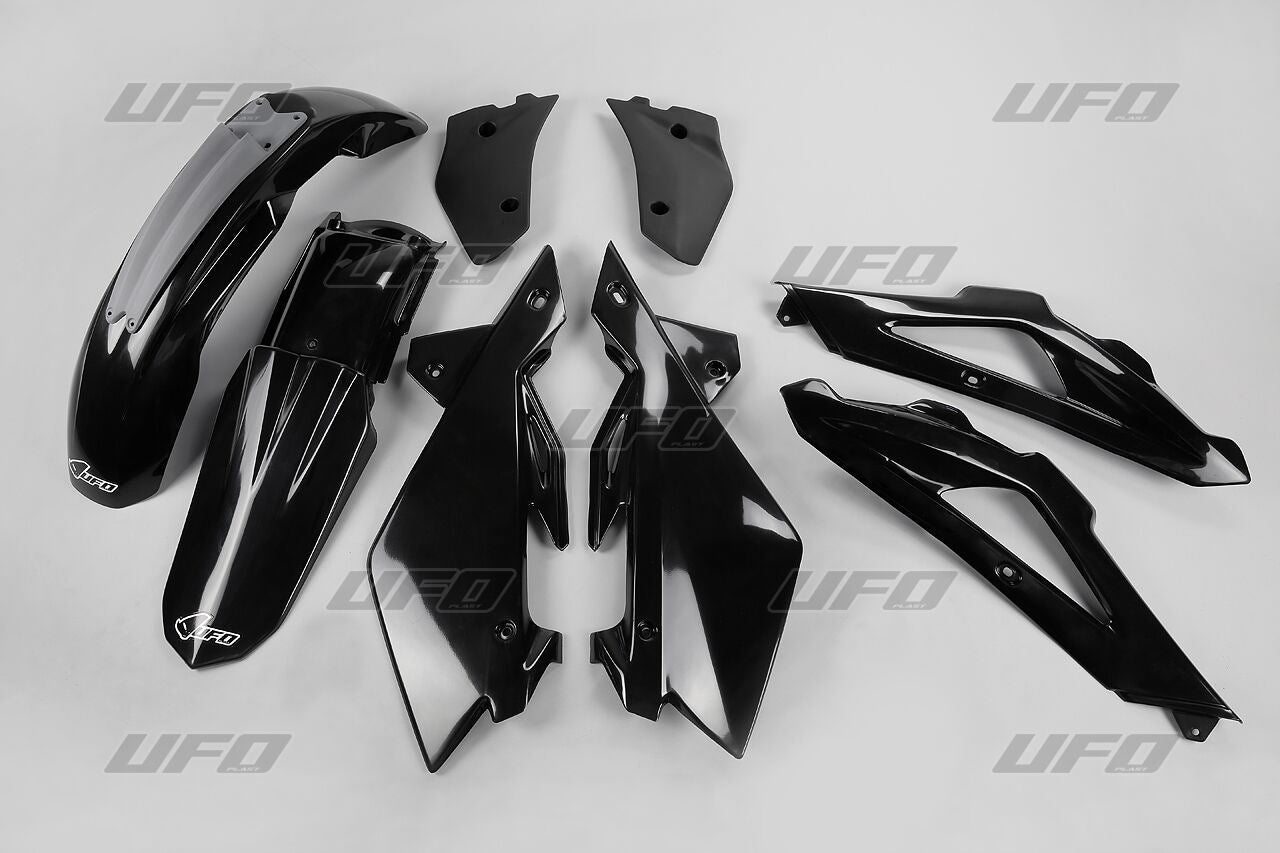 UFO COMPLETE BODY KIT HUSQVARNA CR 125/250 BLACK HUKIT605E-001