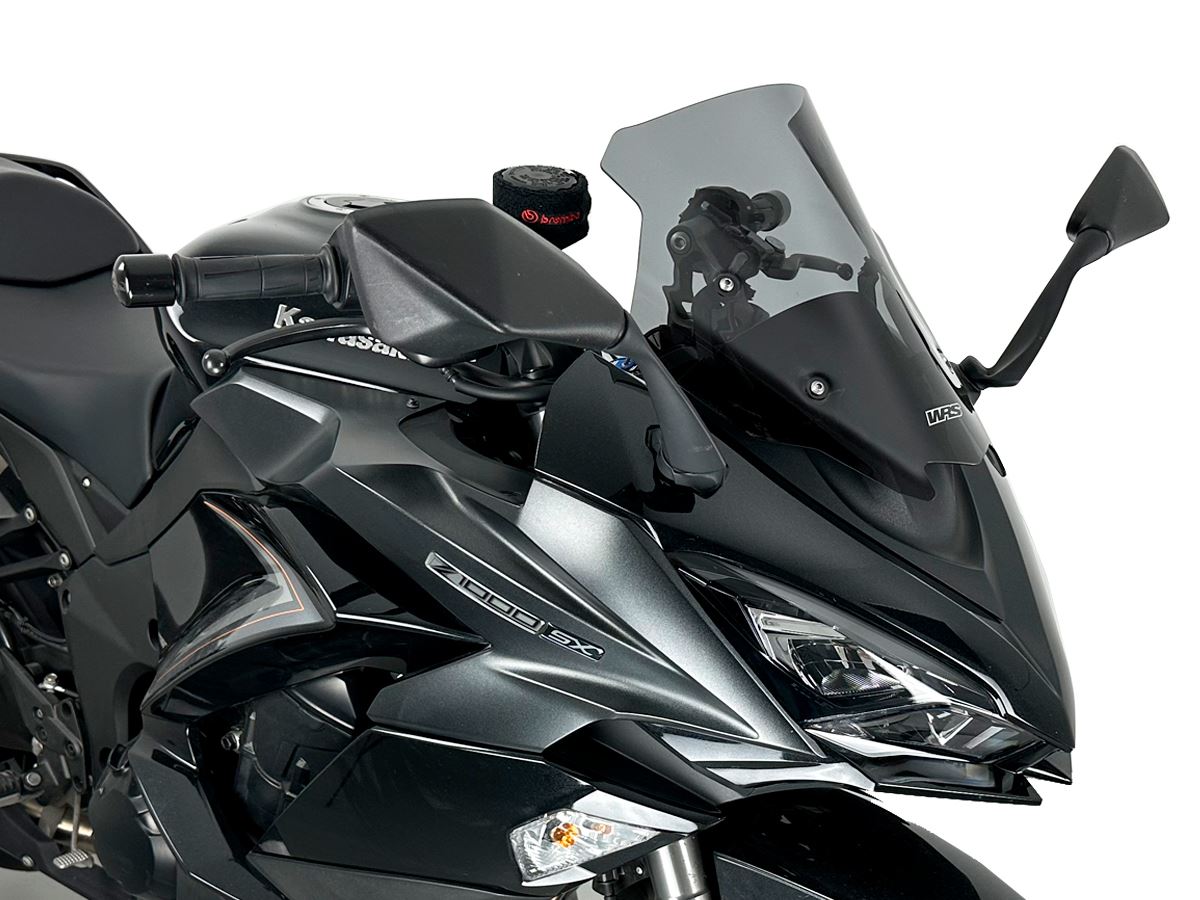WRS Windscreen Sport Kawasaki Z1000sx Dark Smoke Ka016fs