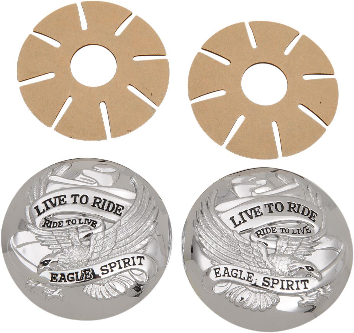 Drag Specialties Gas Cap Covers For Harley FLS 1690 1999-2017 03-0025A-BC230