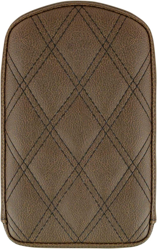SADDLEMEN 041145 / 0822-0329 Brown Lattice Stitch Sissy Bar Pad 11" x 6.5"