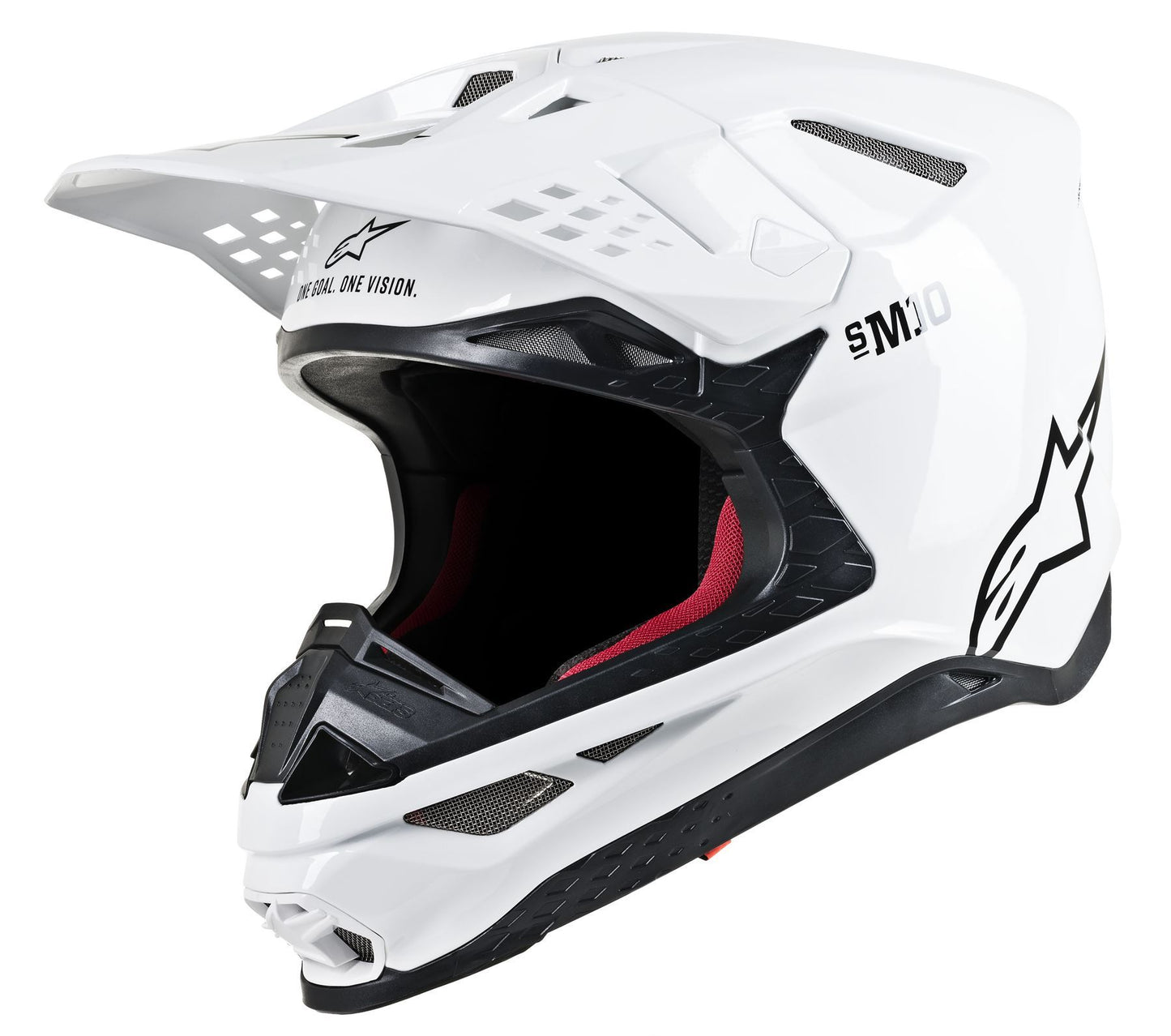 ALPINESTARS Supertech M10 Solid White MX Helmet
