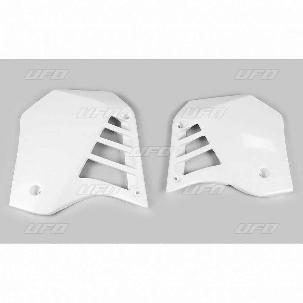UFO RADIATOR COVERS YAMAHA YZ125 WHITE YA02803-046