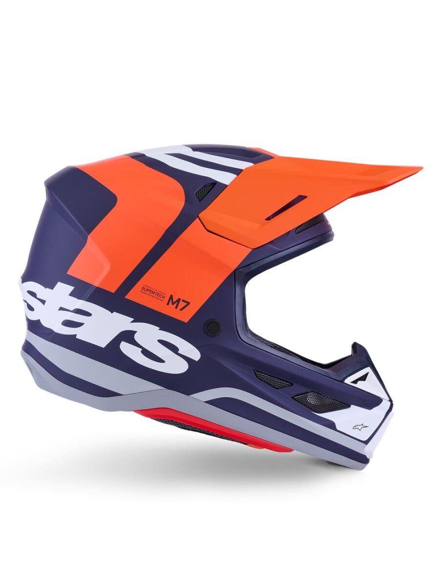 ALPINESTARS SM7 Core Helmet ORAN/BLUE 2025 Model
