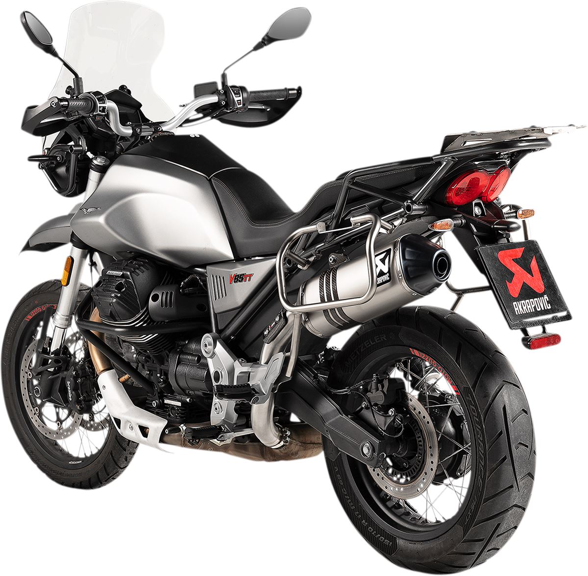 Akrapovic Slip-On Line Muffler TI For MOTO GUZZI V85 850 TT 18-24 S-MG8SO2-HFTT