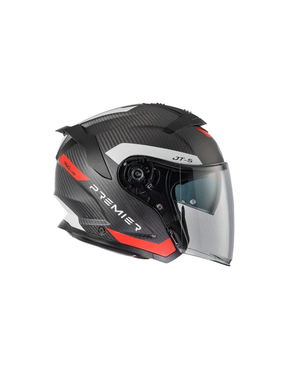 PREMIER HELMETS JT5 Carbon Gray Motorcycle Helmet