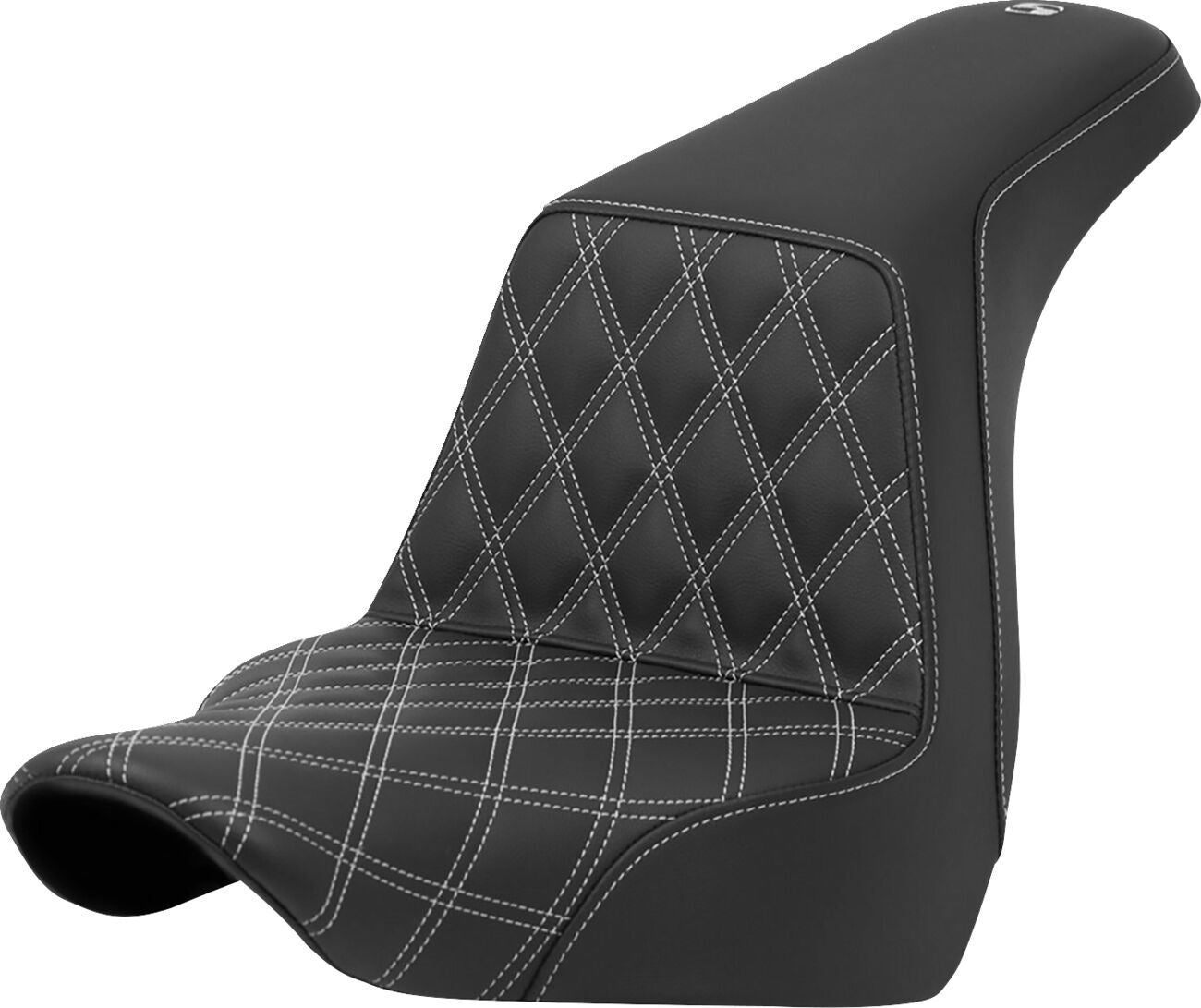 Saddlemen Lattice Stitch Step-Up Seat White For HD FXLRS 1923 18-24 818-29-17205