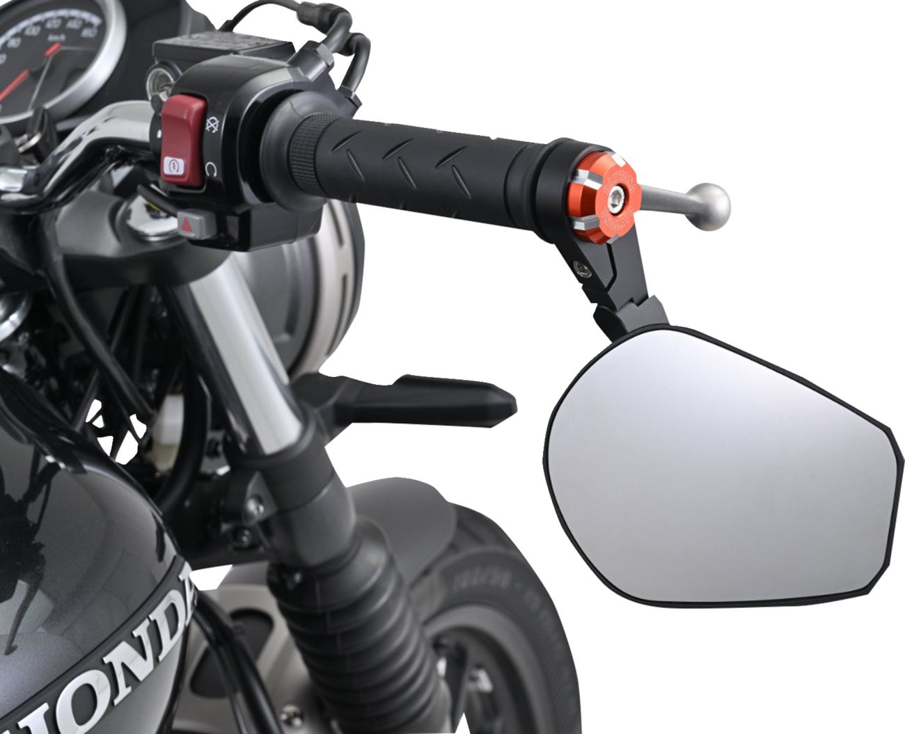 Daytona Handlebar End CNC Aluminum Anodized Orange Kit 14-19mm Fitment 81176