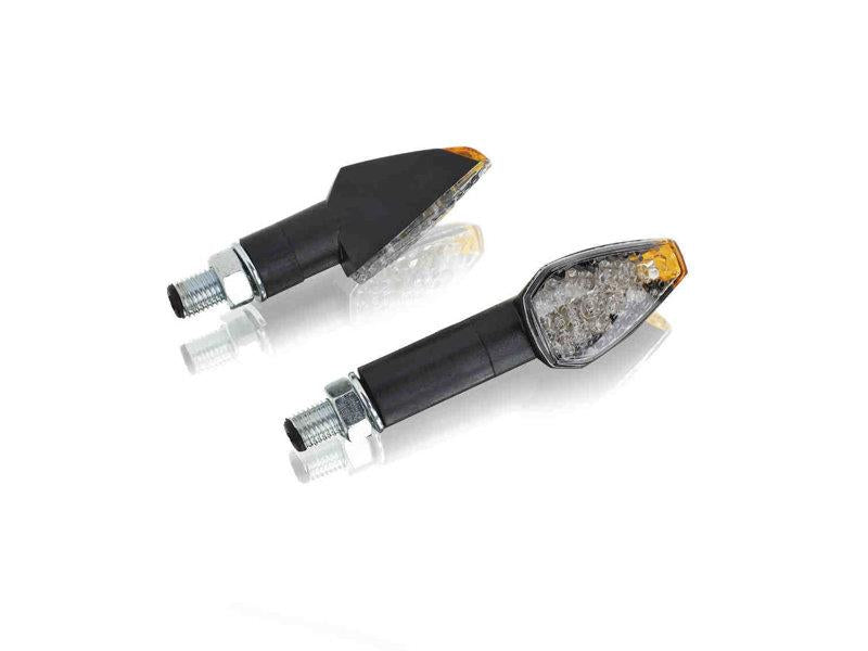 Puig Peak LED Indicators Black Base 86 x 27mm Black 1646H