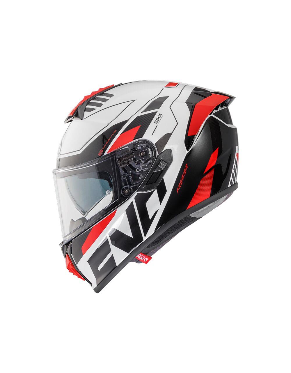 PREMIER HELMETS Evoluzione White Motorcycle Helmet