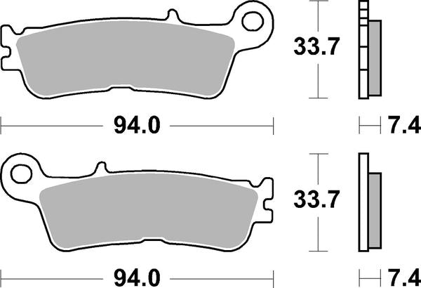 Sbs SI Offroad Sintered Brake Pads For Yamaha YZ 125 2018-2027 965SI