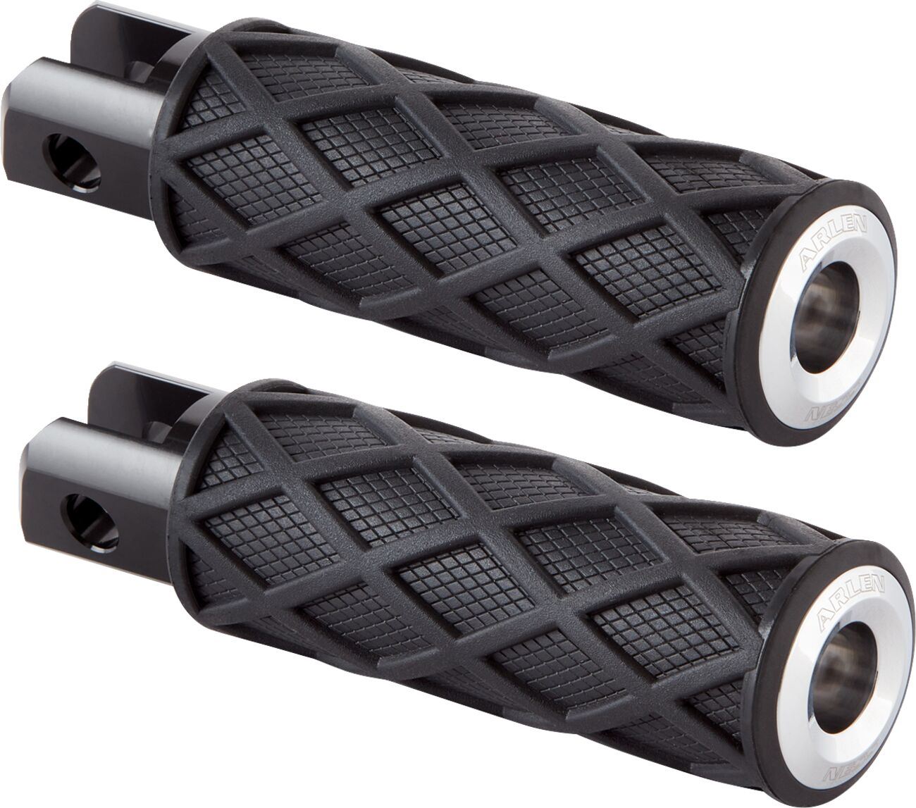 Arlen Ness Diamond Footpegs Rubber Steel For HD FLHTC 1584 00-10 400-052