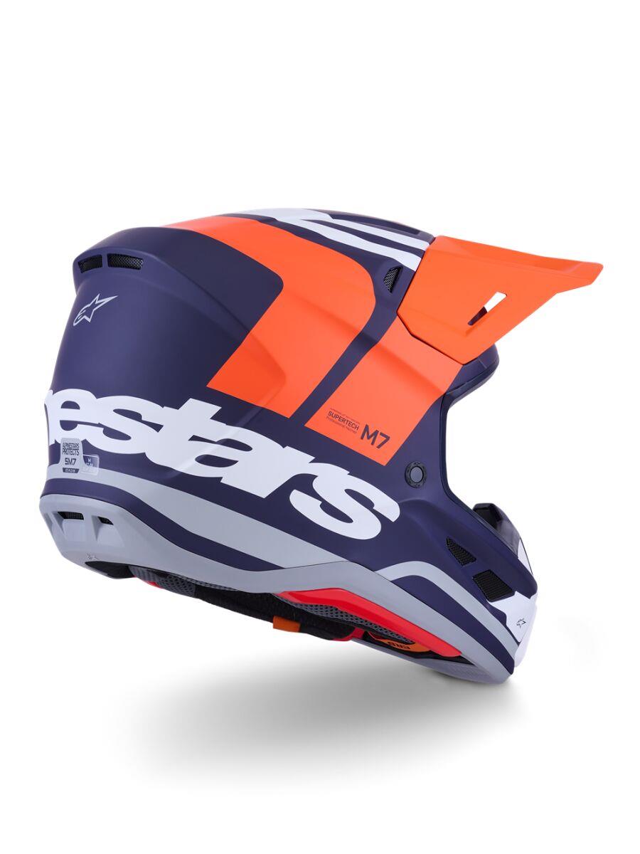 ALPINESTARS SM7 Core Helmet ORAN/BLUE 2025 Model