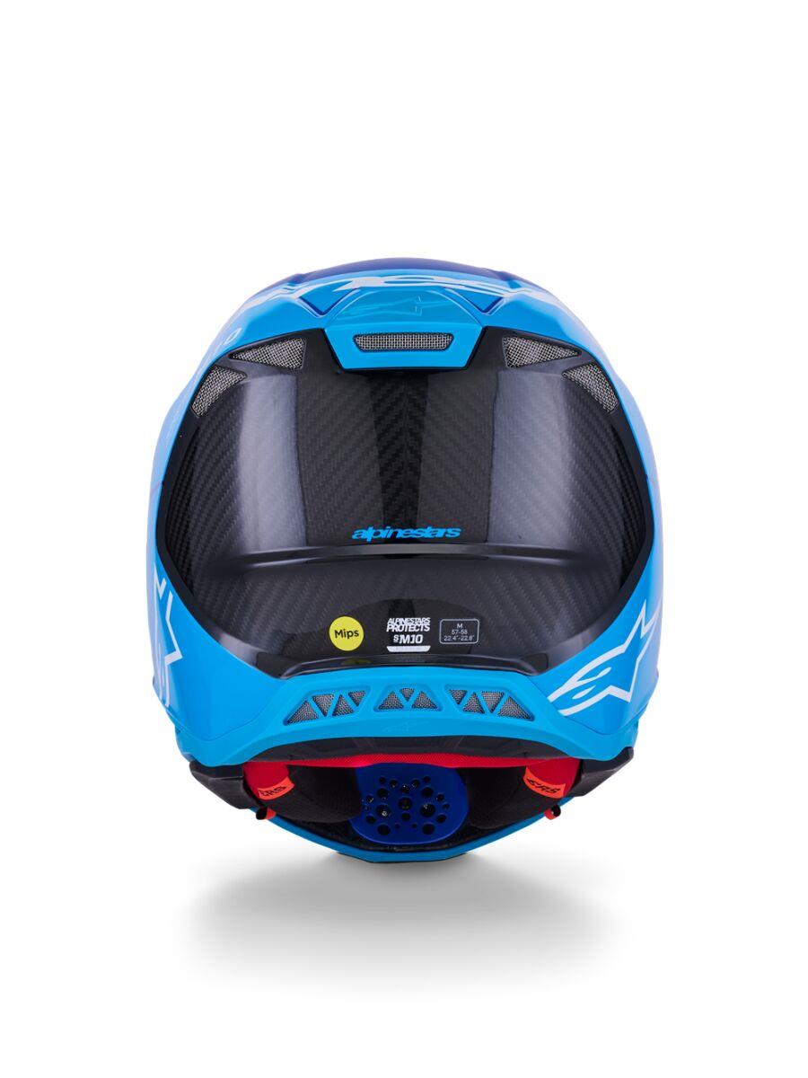 ALPINESTARS Supertech M10 Flood MIPS® Helmet BLUE/BLK-CARB 2025 Model