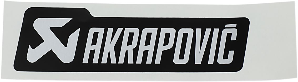 Akrapovic General Replacement Sticker Black Heat Resistant 40mm P-HST4ALMONO