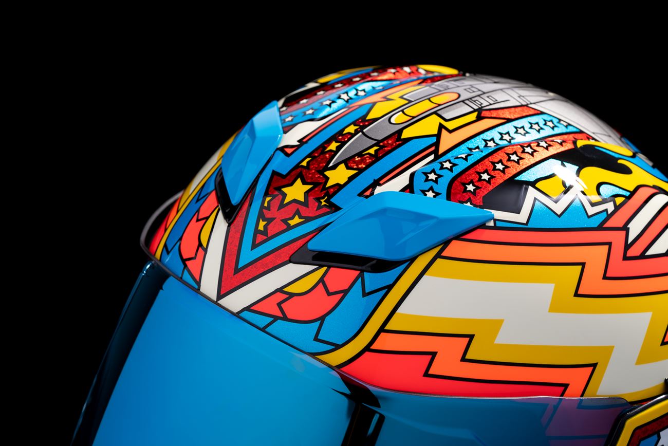 ICON Airflite™ Fly Boy Motorcycle Helmet BL 2024 Model