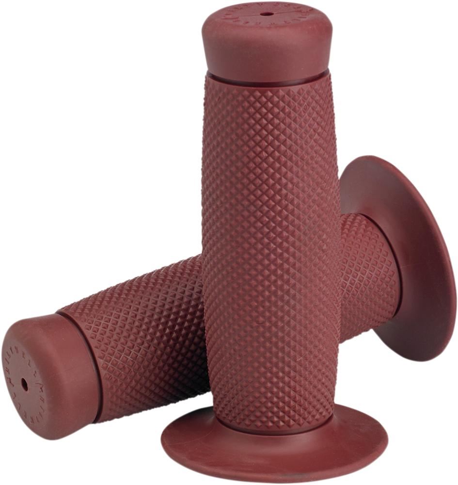 Biltwell Renegade 1″ Grips Kraton Rubber Oxblood To Fit Harley V-Twin