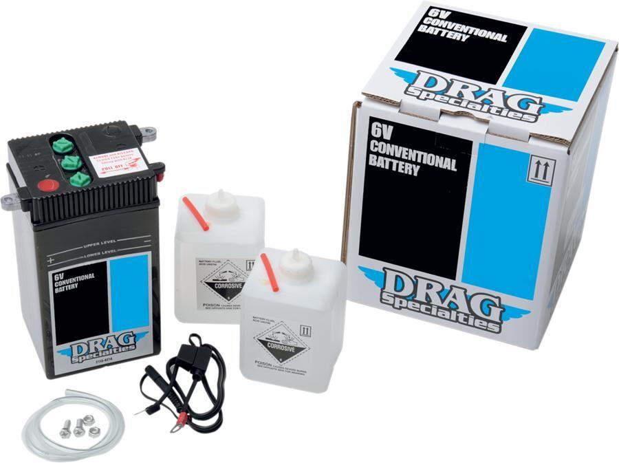 Drag Specialties Conventional Battery Kit For Harley FL 1200 1948-1964 DH-2FP-EU