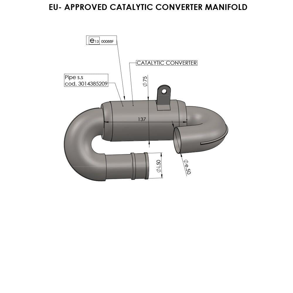 Leovince Catalytic Converter For Triumph Tiger Sport 660 2021-2026 16055