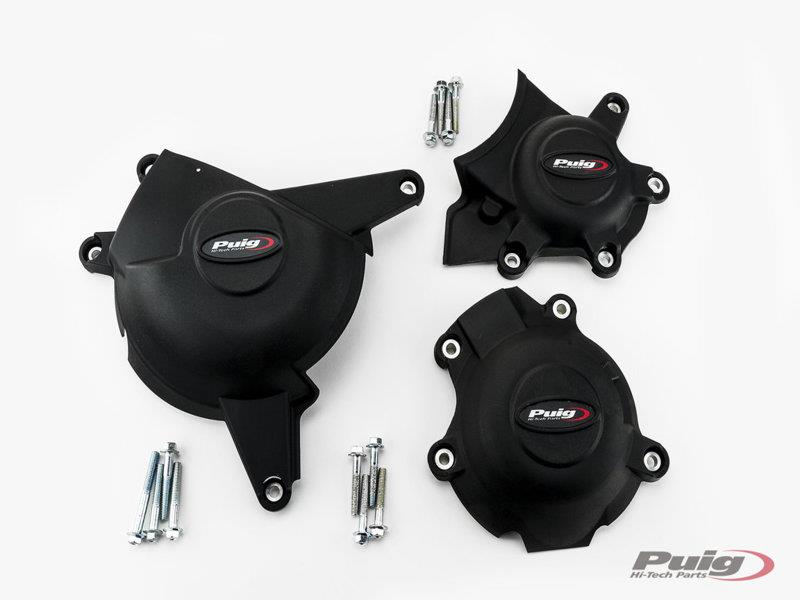 Puig Engine Cover Track for Championship Black 9658H