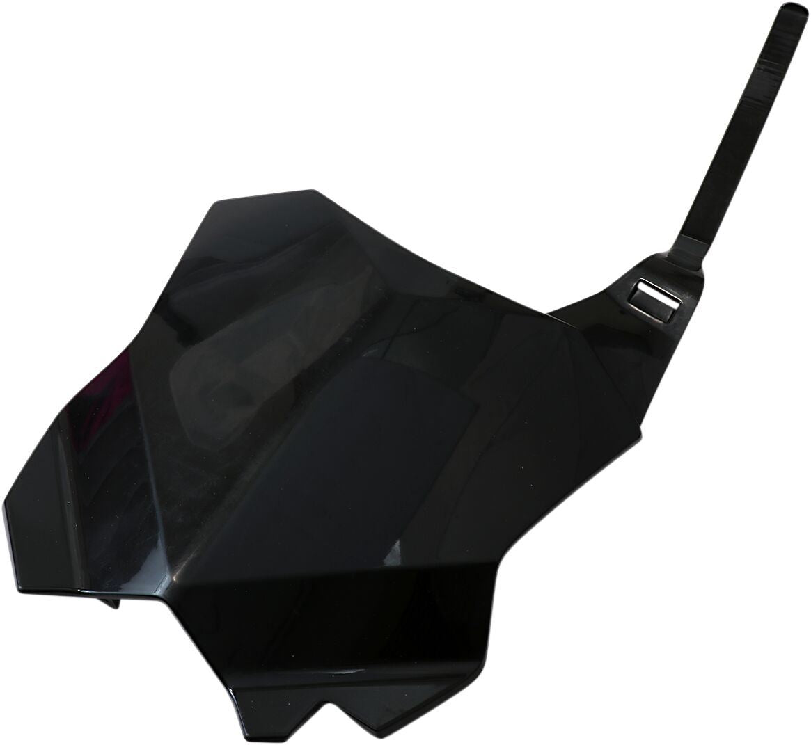 UFO FRONT NUMBER PLATE KAWASAKI KXF250/450 BLACK KA04738-001