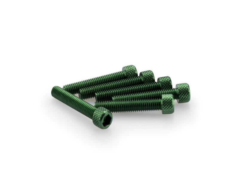 PUIG M5 35mm Allen Screws x 6 Green Universal 0346V