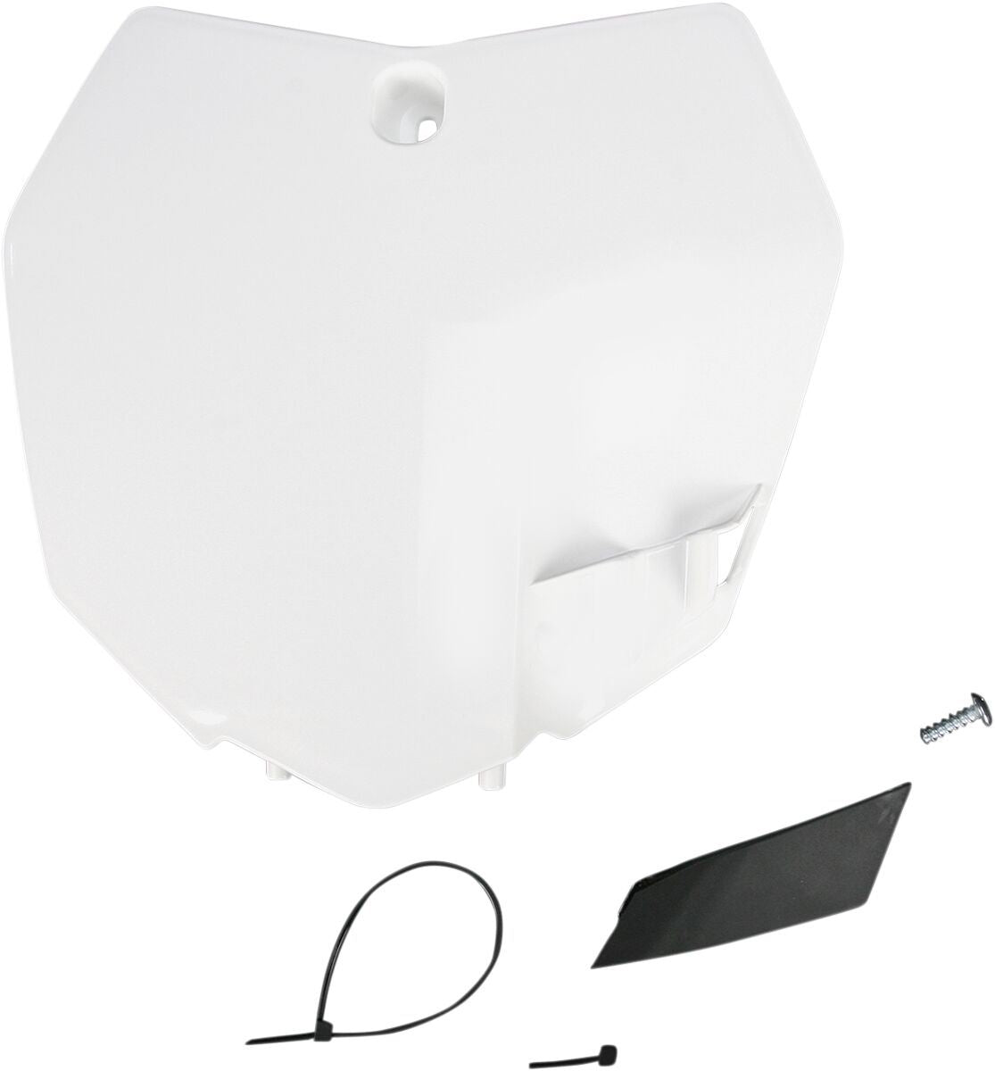 UFO FRONT NUMBER PLATE KTM SX/SX-F WHITE KT04051047