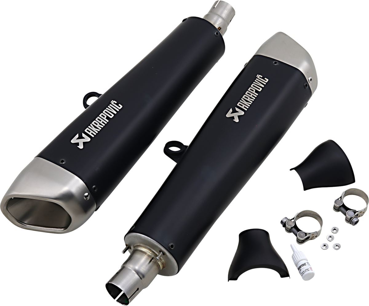 Akrapovic Slip-On Line Muffler TI Black For Triumph Thruxton 1200 ABS 16-24 S-T12SO2-HCQTBL