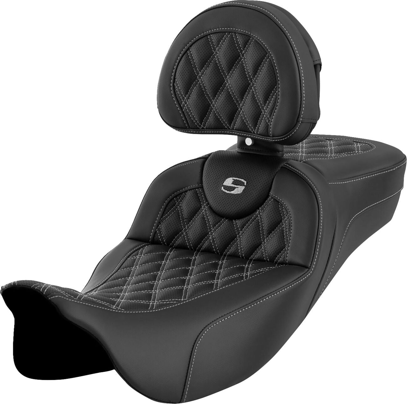 Saddlemen Roadsofa Seat With Backrest For HD FLHXS 1868 08-23 808-07B-184B5