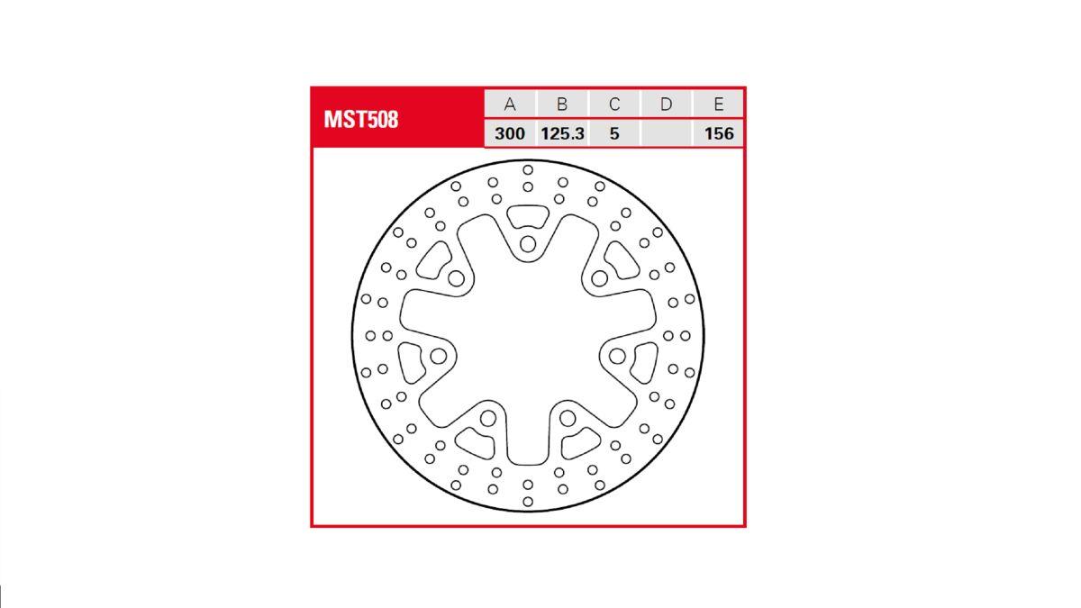Trw Brake Rotor Fixed Round For Harley Davidson FLHRXS 1868 2007-2024 MST508
