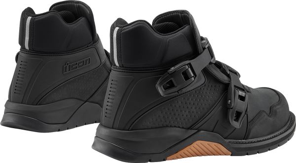 ICON Slabtown Waterproof Motorcycle Boots Black