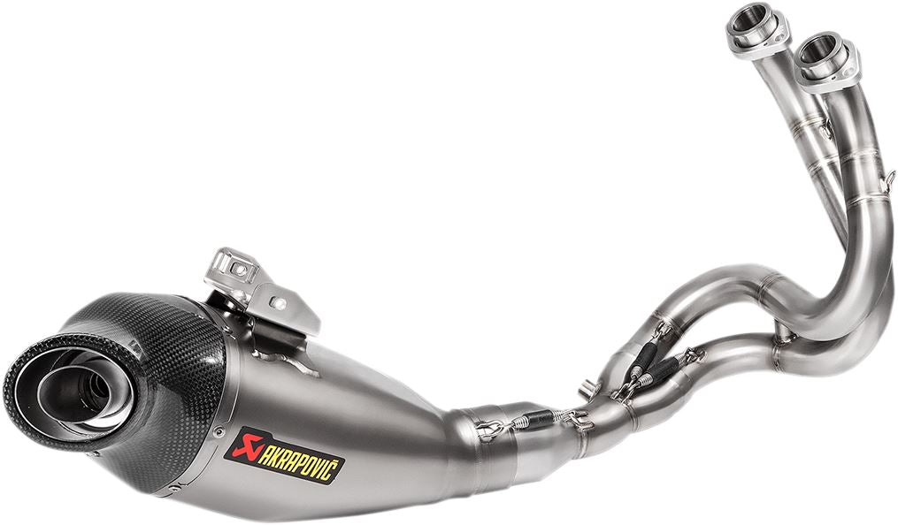 Akrapovic Racing Line Exhaust System Silver Carbon For Kawasaki KLE 650 17-20 S-K6R10-HEGEHT