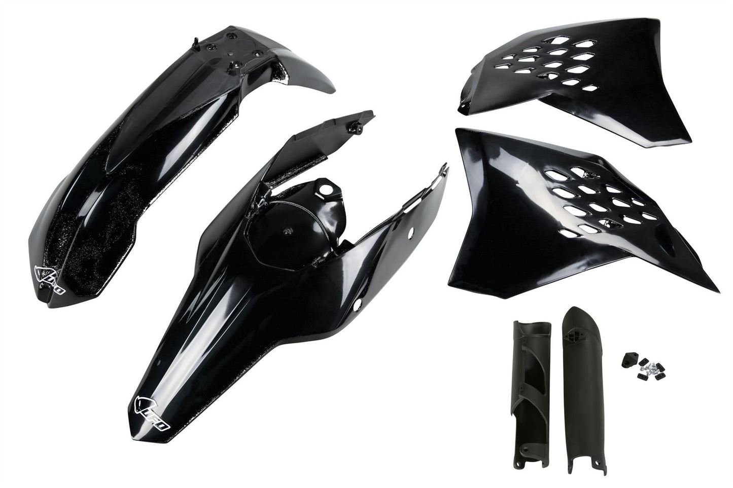 UFO COMPLETE BODY KIT KTM EXC BLACK KTKIT511E-001
