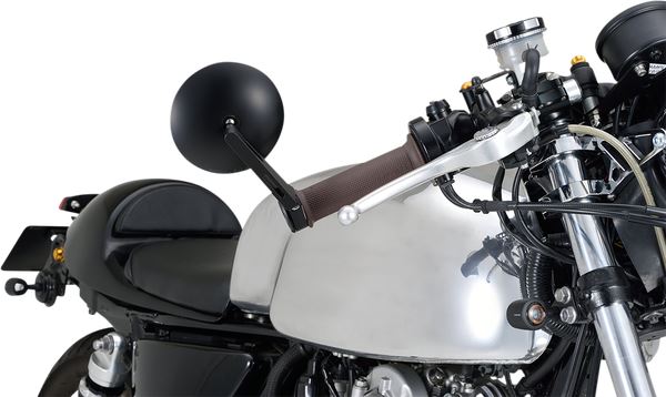 Daytona Bar End Mirror Aluminum Ø30mm Clamp Side View Long Design 89814
