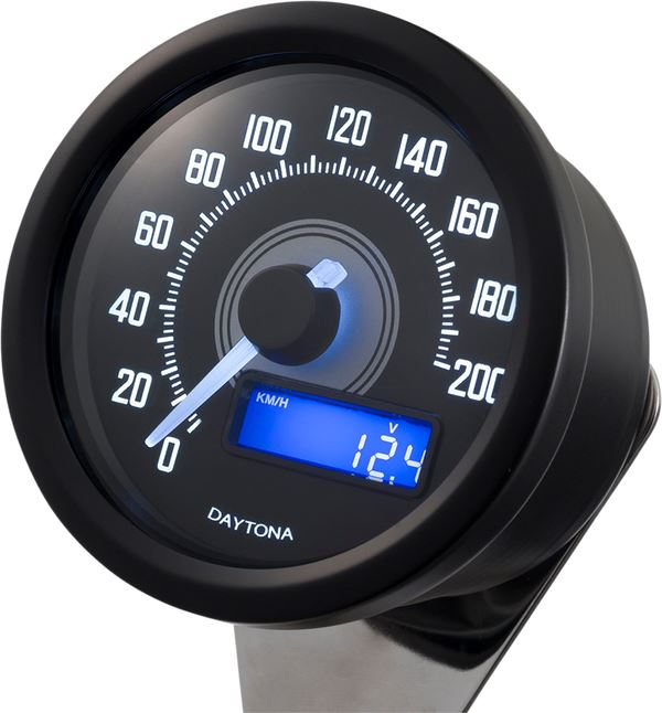 Daytona Black Speedometer ODO 0-99.999 km/miles E-marked Meter Velona60 86863