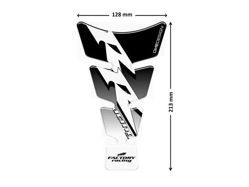 PUIG Spirit Tank Pad w/ Model Logo Black for Yamaha YZF R6 99-18/YZF R6 S 06 4220N